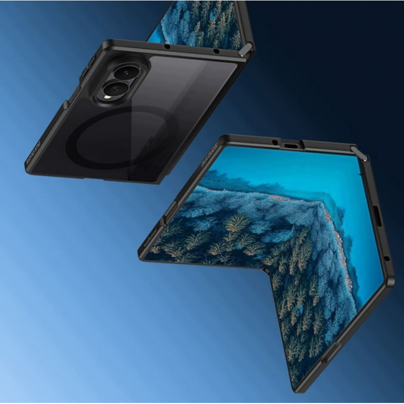 Dux Ducis Aimo Hybrid -suojakuori Samsung Galaxy Z Fold8, magneettinen, musta