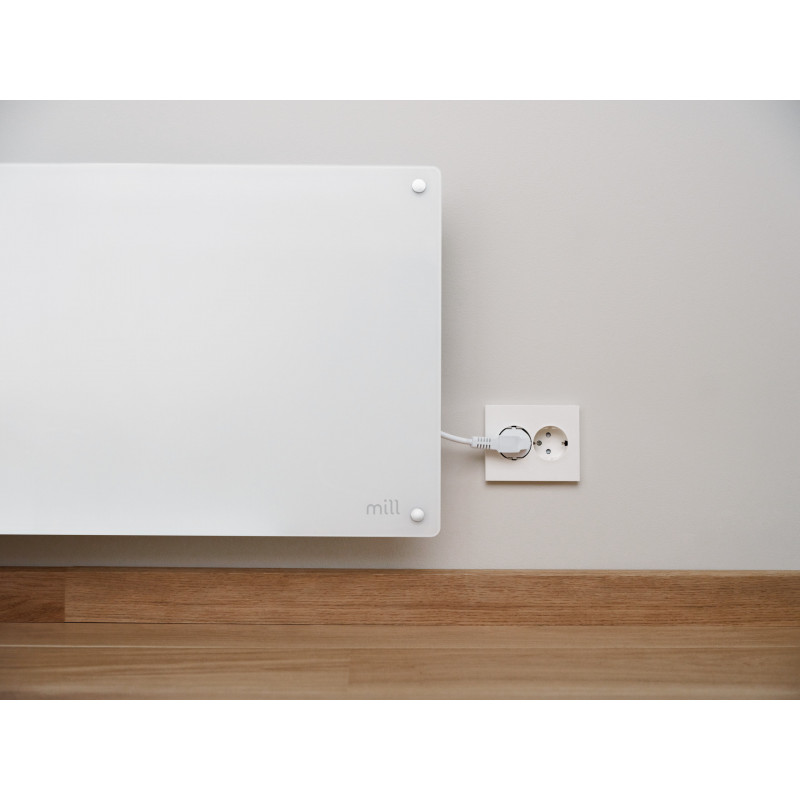 Mill Glass Smart WiFi paneelilämmitin Gen. 4 GL1300WIFI4, 1300 W, valkoinen