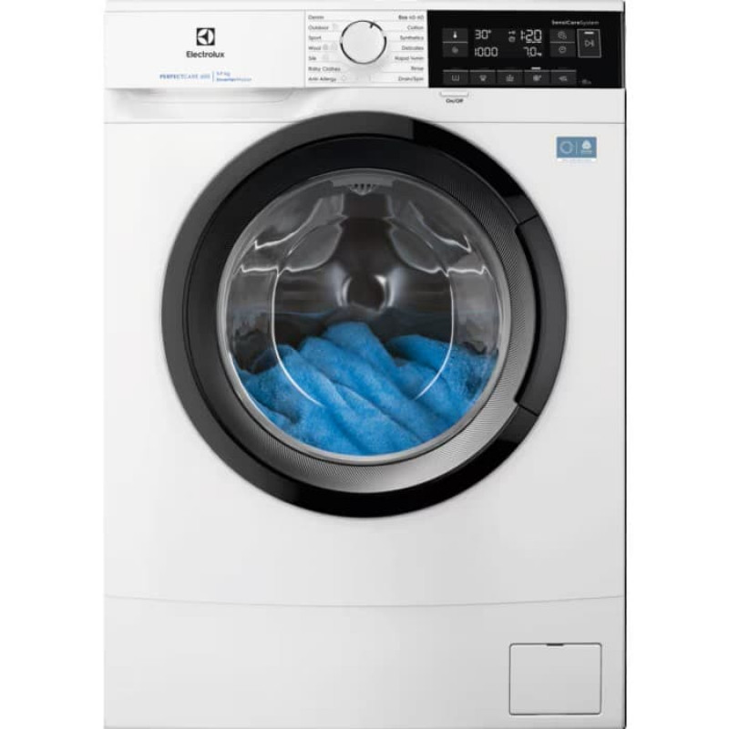 Electrolux EWS6327DE 600-sarjan SensiCare etulatauksinen pyykinpesukone, 7 kg, valkoinen