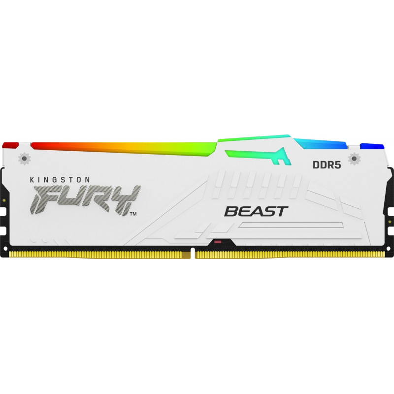 Kingston FURY Beast 16 GB DDR5-5600 CL40 DIMM-muistimoduuli, RGB, valkoinen, KF556C40BWA-16