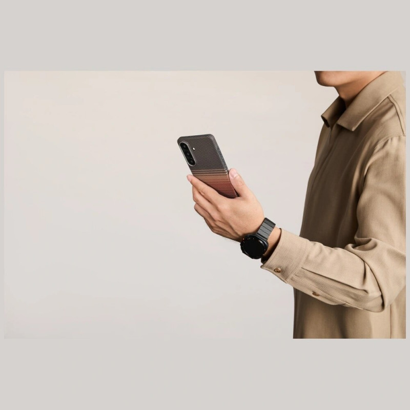 PITAKA Edge Case MagSafe -kotelo Samsung Galaxy S26+ -puhelimelle, auringonlasku