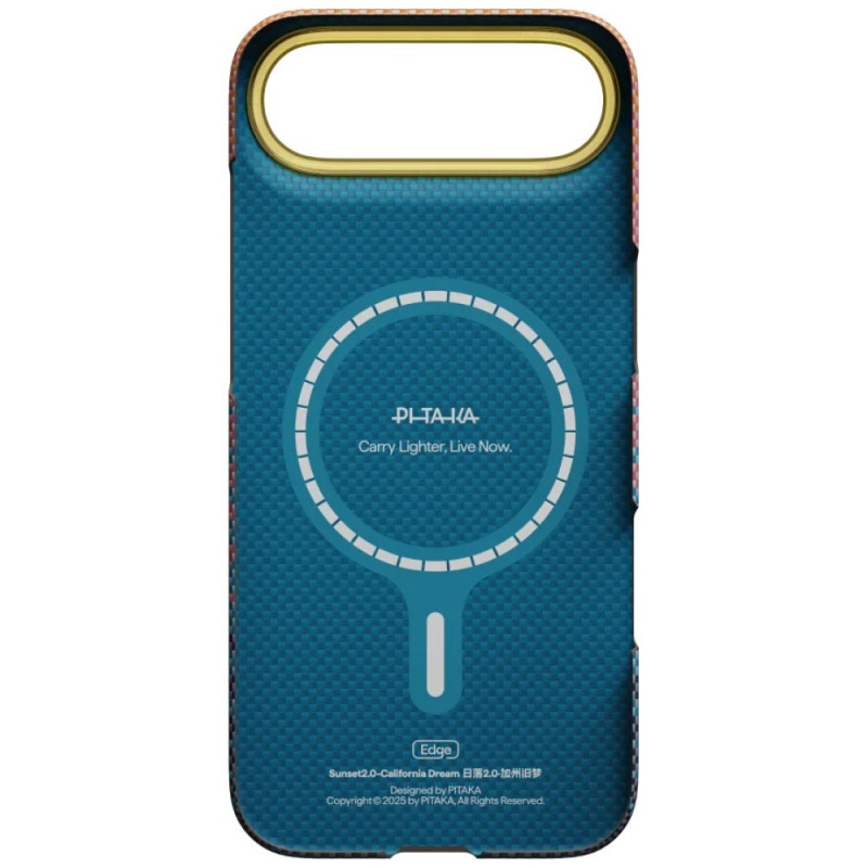 PITAKA Edge Case California Dream 05 -kuori Apple iPhone Airille, auringonlasku