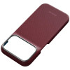 PITAKA Edge Case Argyle MagSafe -suojakuori Apple iPhone 18 Pro / 17 Pro -puhelimelle, viininpunainen