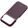 PITAKA Edge Case Argyle MagSafe -suojakuori Apple iPhone 18 Pro / 17 Pro -puhelimelle, sinipunainen