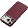PITAKA Edge Case Argyle MagSafe -suojakuori Apple iPhone 18 Pro Max / 17 Pro Max -puhelimelle, viininpunainen