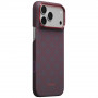 PITAKA Edge Case Argyle MagSafe -suojakuori Apple iPhone 18 Pro Max / 17 Pro Max -puhelimelle, sinipunainen