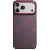 PITAKA Edge Case Argyle MagSafe -suojakuori Apple iPhone 18 Pro Max / 17 Pro Max -puhelimelle, sinipunainen