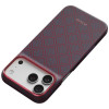 PITAKA Edge Case Argyle MagSafe -suojakuori Apple iPhone 18 Pro Max / 17 Pro Max -puhelimelle, sinipunainen
