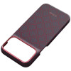PITAKA Edge Case Argyle MagSafe -suojakuori Apple iPhone 18 Pro Max / 17 Pro Max -puhelimelle, sinipunainen