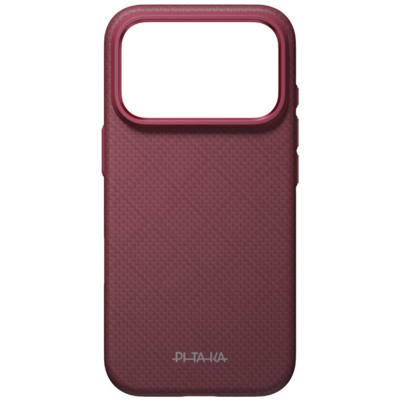 PITAKA Summa Case -suojakuori Apple iPhone 18 Pro / 17 Pro -puhelimelle, viininpunainen