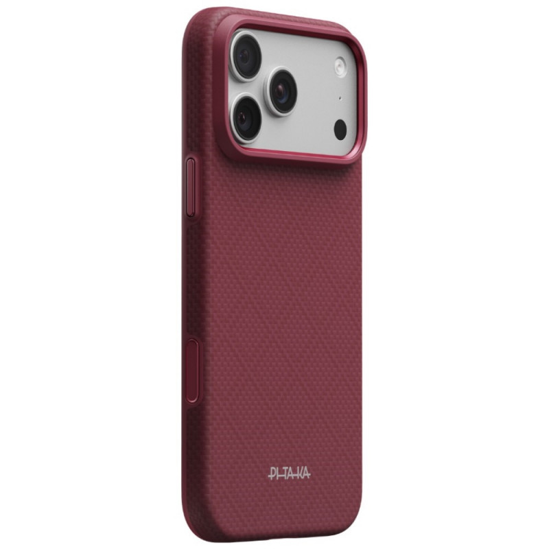 PITAKA Summa Case -suojakuori Apple iPhone 18 Pro Max / 17 Pro Max -puhelimelle, viininpunainen