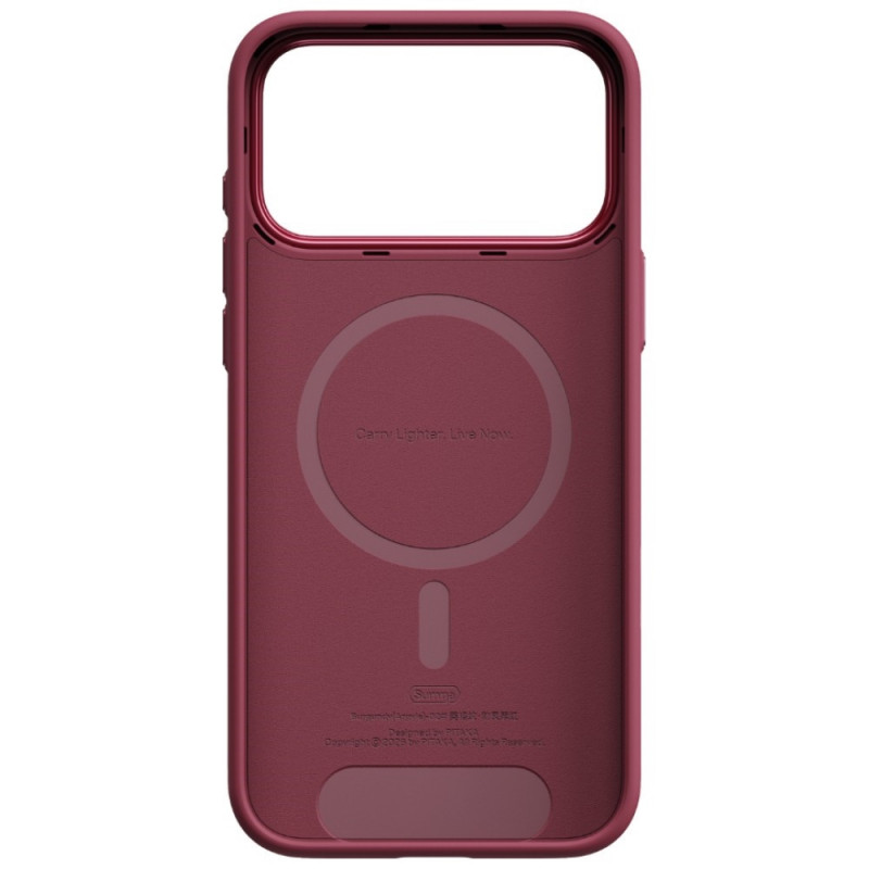 PITAKA Summa Case -suojakuori Apple iPhone 18 Pro Max / 17 Pro Max -puhelimelle, viininpunainen