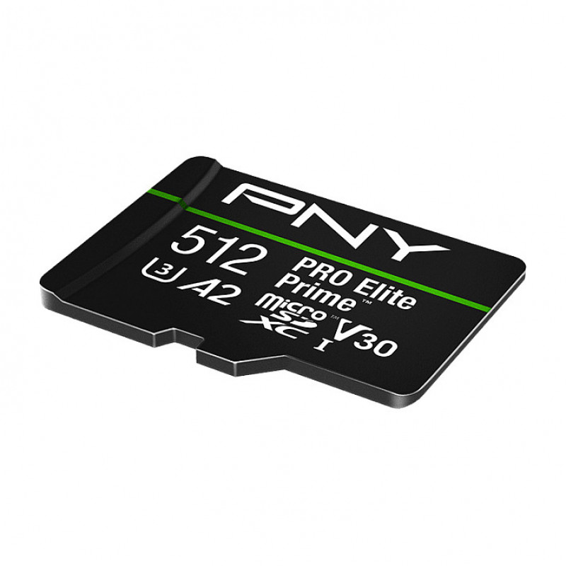 PNY PRO Elite Prime microSDXC-muistikortti 512 GB, UHS-I, Class 10, U3, V30, P-SDU512V32200PEP-GE