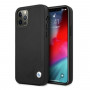 BMW BMHCP12MRCDPK Apple iPhone 12 / 12 Pro hardcase Leather Deboss, musta