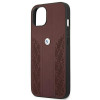 BMW BMHCP13MRSPPR Apple iPhone 13 -kovakotelo Leather Curve Perforate, punainen