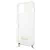 Guess GUHCP12MKC4GSGO Apple iPhone 12 / 12 Pro -kovakotelo 4G Gold Chain, läpinäkyvä