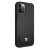 BMW BMHCP12MRSWPK Apple iPhone 12 / 12 Pro hardcase Leather Perforate, musta