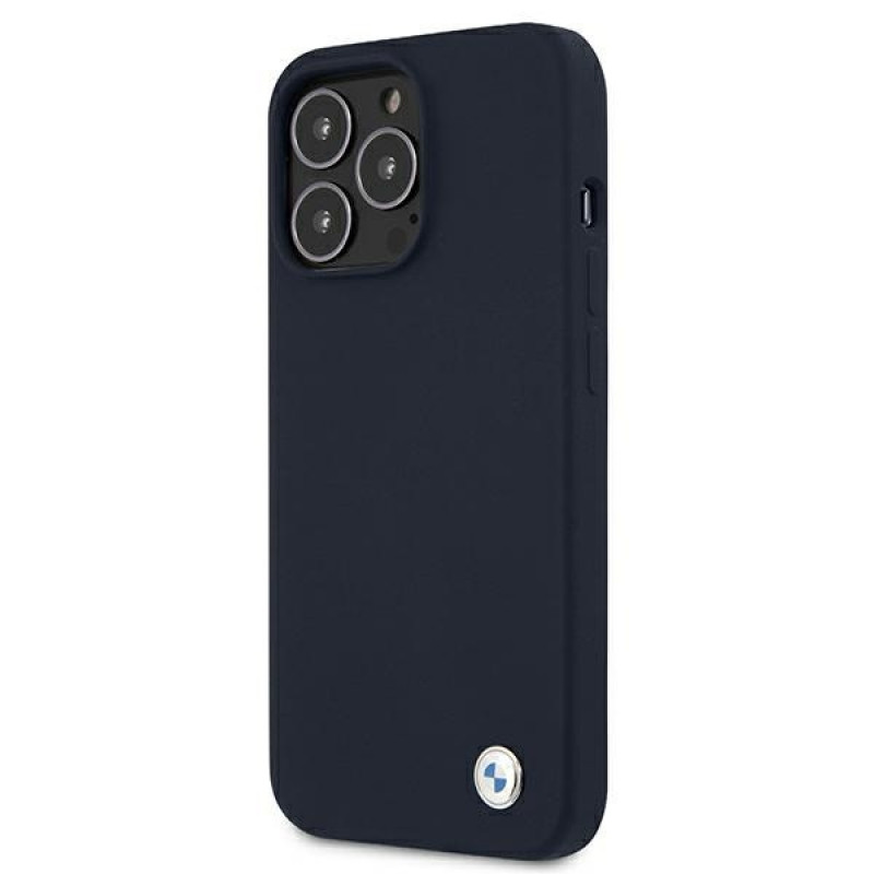 BMW BMHCP13XSILNA Apple iPhone 13 Pro Max -suojakuori Silicone Signature, navy