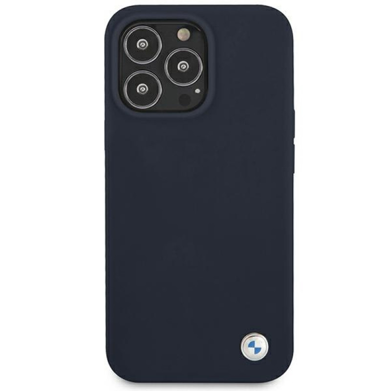 BMW BMHCP13XSILNA Apple iPhone 13 Pro Max -suojakuori Silicone Signature, navy