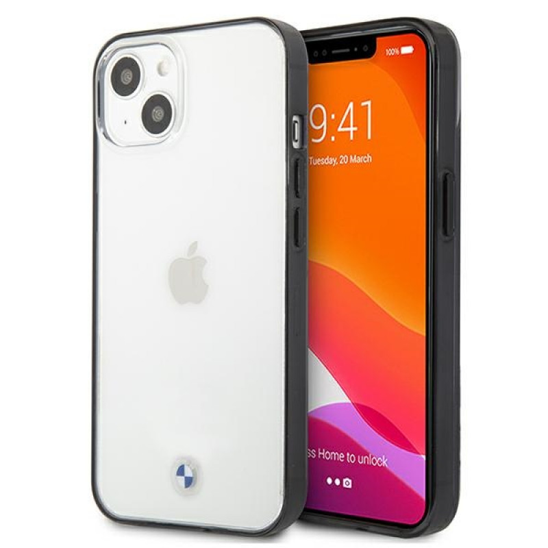 BMW BMHCP13SPCUMRBK Apple iPhone 13 mini -kovakotelo Signature Collection, läpinäkyvä