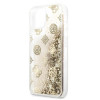 Guess GUHCP13SLGPEGO Apple iPhone 13 mini -kovakotelo Peony Liquid Glitter, kulta