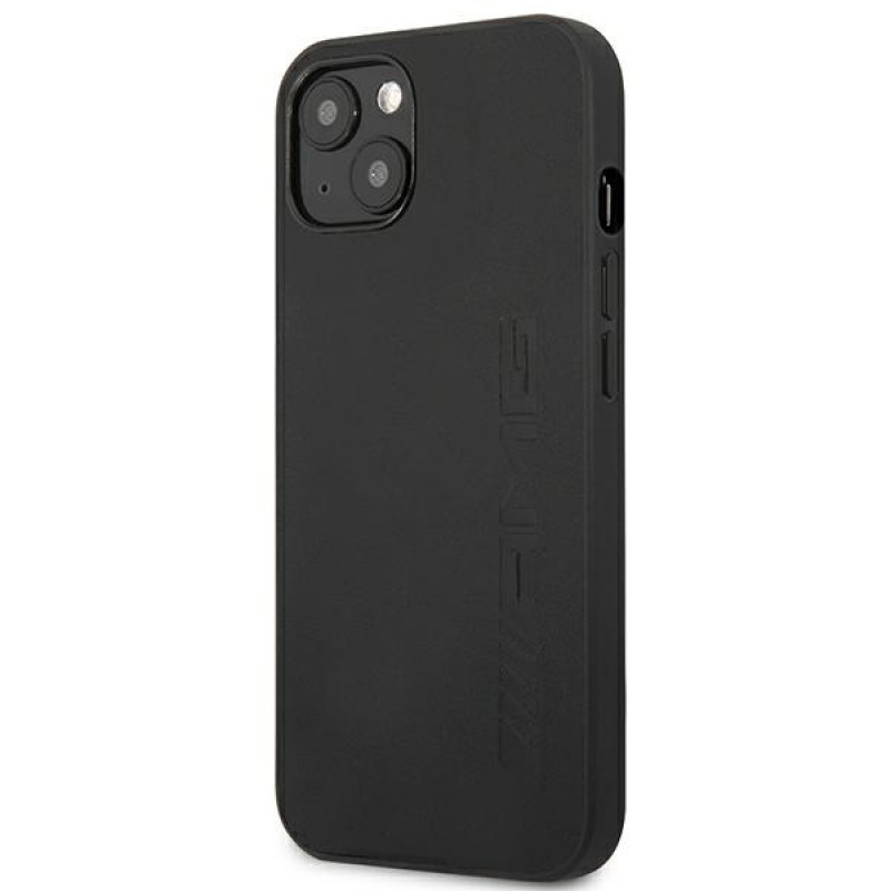 Mercedes-AMG AMHCP14SDOLBK Apple iPhone 14 -kovakuori Leather Hot Stamped, musta