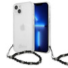 Guess GUHCP13SKPSBK Apple iPhone 13 mini -kovakuori Black Pearl, läpinäkyvä