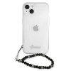 Guess GUHCP13SKPSBK Apple iPhone 13 mini -kovakuori Black Pearl, läpinäkyvä