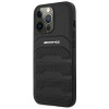 Mercedes-AMG AMHCP14LGSEBK Apple iPhone 14 Pro -kovakotelo, Leather Debossed Lines, musta