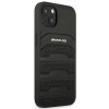 Mercedes-AMG AMHCP14MGSEBK Apple iPhone 14 Plus / 15 Plus -kovakotelo, Leather Debossed Lines, musta