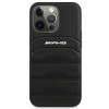 Mercedes-AMG AMHCP14XGSEBK Apple iPhone 14 Pro Max -kovakuori, Leather Debossed Lines, musta