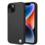 BMW BMHMP14SSLLBK Apple iPhone 14 -kovakuori, Signature Logo Imprint MagSafe, musta
