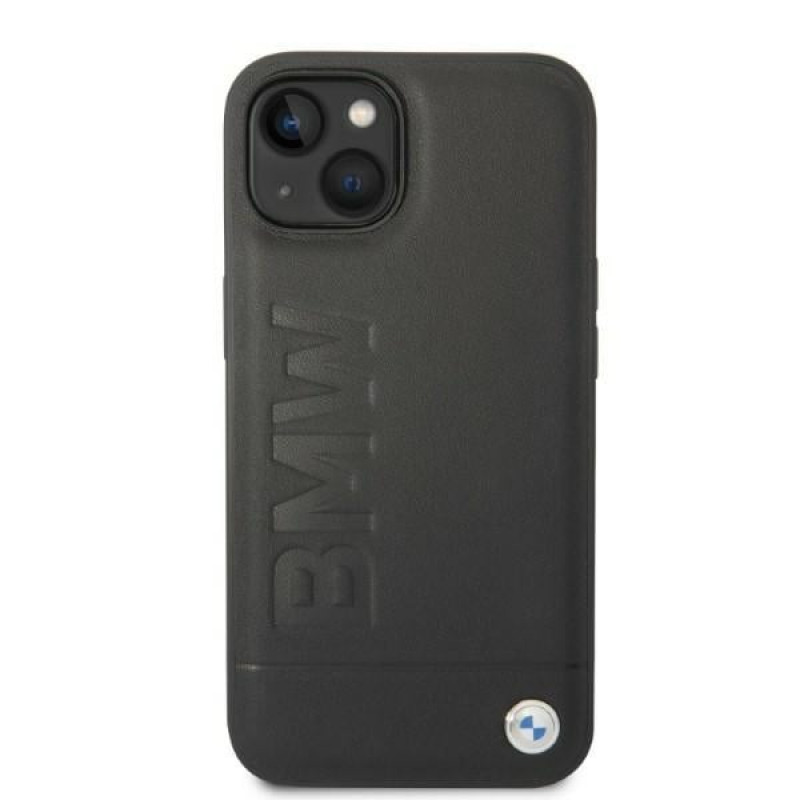BMW BMHMP14MSLLBK Apple iPhone 14 Plus / 15 Plus -kovakotelo, Signature Logo Imprint MagSafe, musta