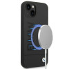 BMW BMHMP14MSLBLBK Apple iPhone 14 Plus / 15 Plus -kovakotelo, Silicone Signature Logo MagSafe, musta