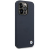 BMW BMHMP14XSILNA Apple iPhone 14 Pro Max -kuori, Silicone Metal Logo MagSafe, navy