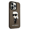 Karl Lagerfeld KLHCP14XHNIKTCK Apple iPhone 14 Pro Max -kovakotelo, Ikonik Karl, musta