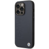 BMW BMHMP14XSLLNA Apple iPhone 14 Pro Max -kovakotelo, Leather Hot Stamp MagSafe, navy
