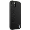 BMW BMHCP14MSLLBK Apple iPhone 14 Plus / 15 Plus -kuori, Leather Stamp, musta