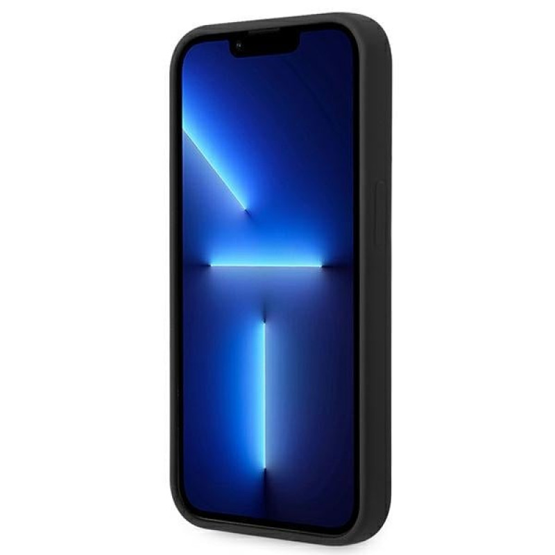 BMW BMHCP14LSILBK Apple iPhone 14 Pro -kotelo, Silicone Metal Logo, musta