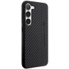 Mercedes-AMG AMHCS23SBLSCA Carbon Stripe & Embossed -kovakotelo Samsung Galaxy S23 (S911) -puhelimelle, musta