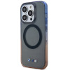 BMW BMHMP14XHTGE Gradient Bumper -kovakotelo Apple iPhone 14 Pro Max -puhelimelle, harmaa, MagSafe