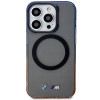 BMW BMHMP14XHTGE Gradient Bumper -kovakotelo Apple iPhone 14 Pro Max -puhelimelle, harmaa, MagSafe
