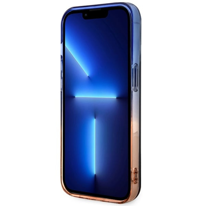 BMW BMHMP14XHTGE Gradient Bumper -kovakotelo Apple iPhone 14 Pro Max -puhelimelle, harmaa, MagSafe