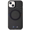 BMW BMHMP14SHGPK Pattern MagSafe -kovakotelo Apple iPhone 14 -puhelimelle, harmaa