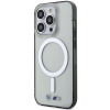 BMW BMHMP14XHCRS Silver Ring MagSafe -kovakotelo Apple iPhone 14 Pro Max -puhelimelle, läpinäkyvä