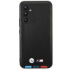 BMW BMHCSA5422PTDK Leather Stamp Tricolor -kovakuori Samsung Galaxy A54 (A546) -puhelimelle, musta