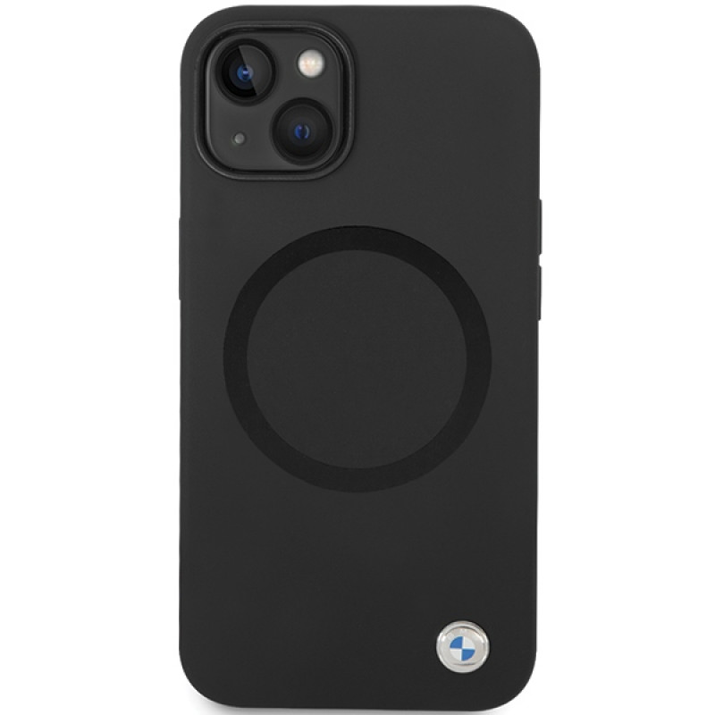 BMW BMHMP14SSILBK2 Signature Liquid Silicone MagSafe -kuori Apple iPhone 14 -puhelimelle, musta