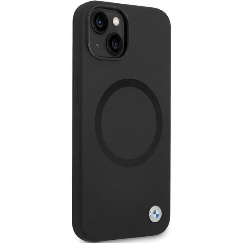 BMW BMHMP14SSILBK2 Signature Liquid Silicone MagSafe -kuori Apple iPhone 14 -puhelimelle, musta