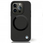 BMW BMHMP14XSILBK2 Signature Liquid Silicone MagSafe -suojakotelo Apple iPhone 14 Pro Max -puhelimelle, musta