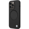 BMW BMHMP14XSILBK2 Signature Liquid Silicone MagSafe -suojakotelo Apple iPhone 14 Pro Max -puhelimelle, musta